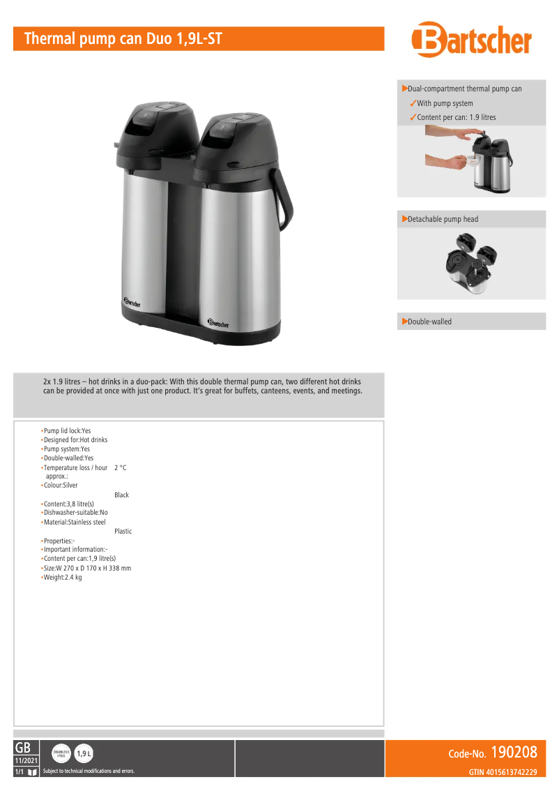 Image de la première page du manuel de l'appareil 190208