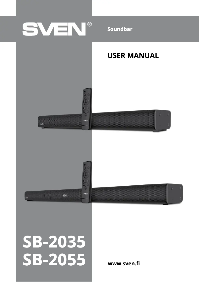 Page 1 de la notice Manuel utilisateur Sven SB-2055