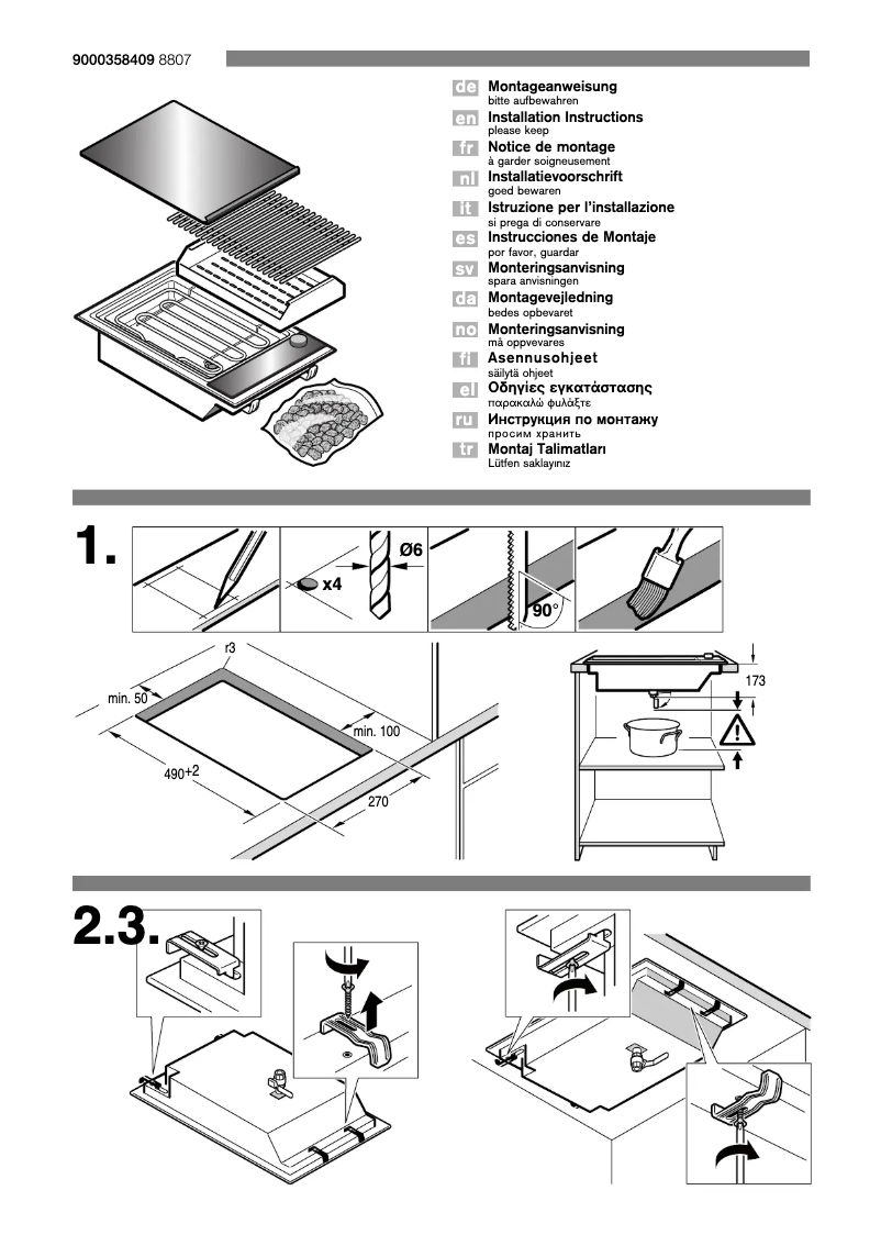 Página 1 del manual Guía de instalación Siemens ET375GU11E