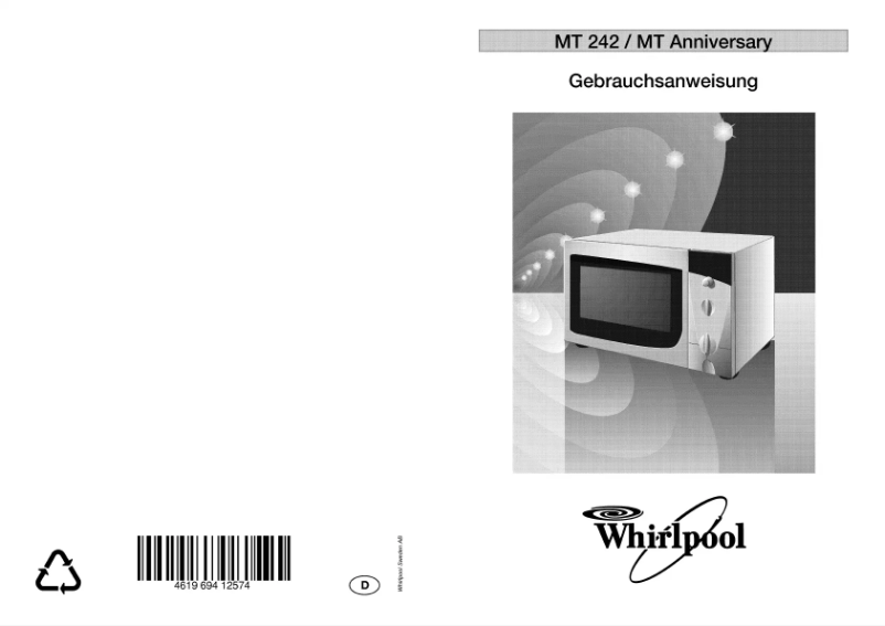 Página 1 del manual Manual de usuario Whirlpool MT 24