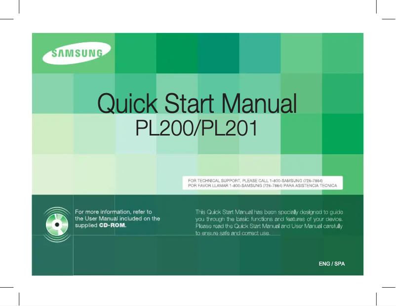 Page 1 de la notice Guide d'installation Samsung PL200