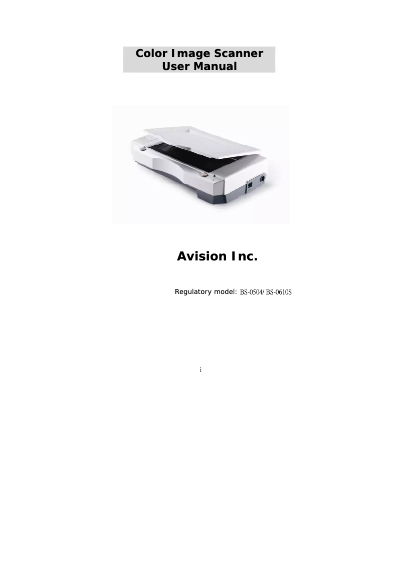 Image de la première page du manuel de l'appareil AVA6+