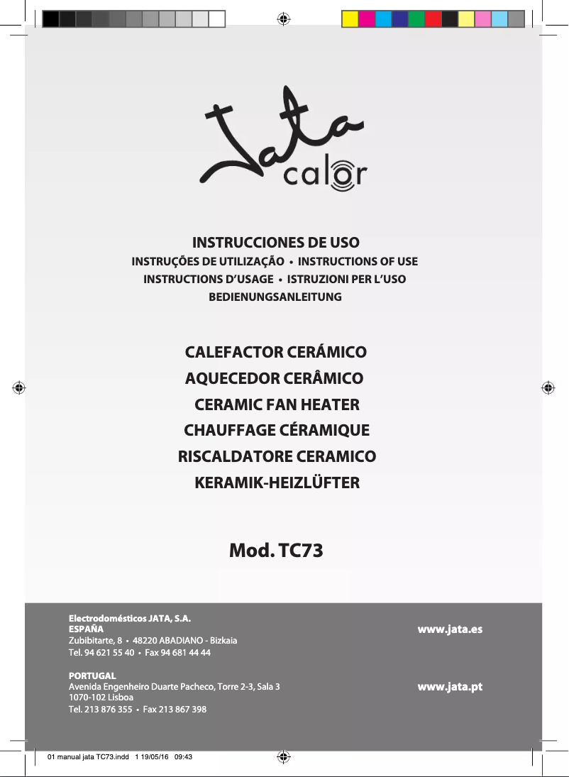 Image de la première page du manuel de l'appareil TC73