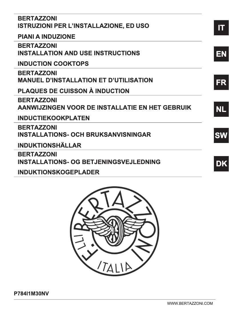 Page 1 de la notice Manuel utilisateur Bertazzoni P784I1M30NV