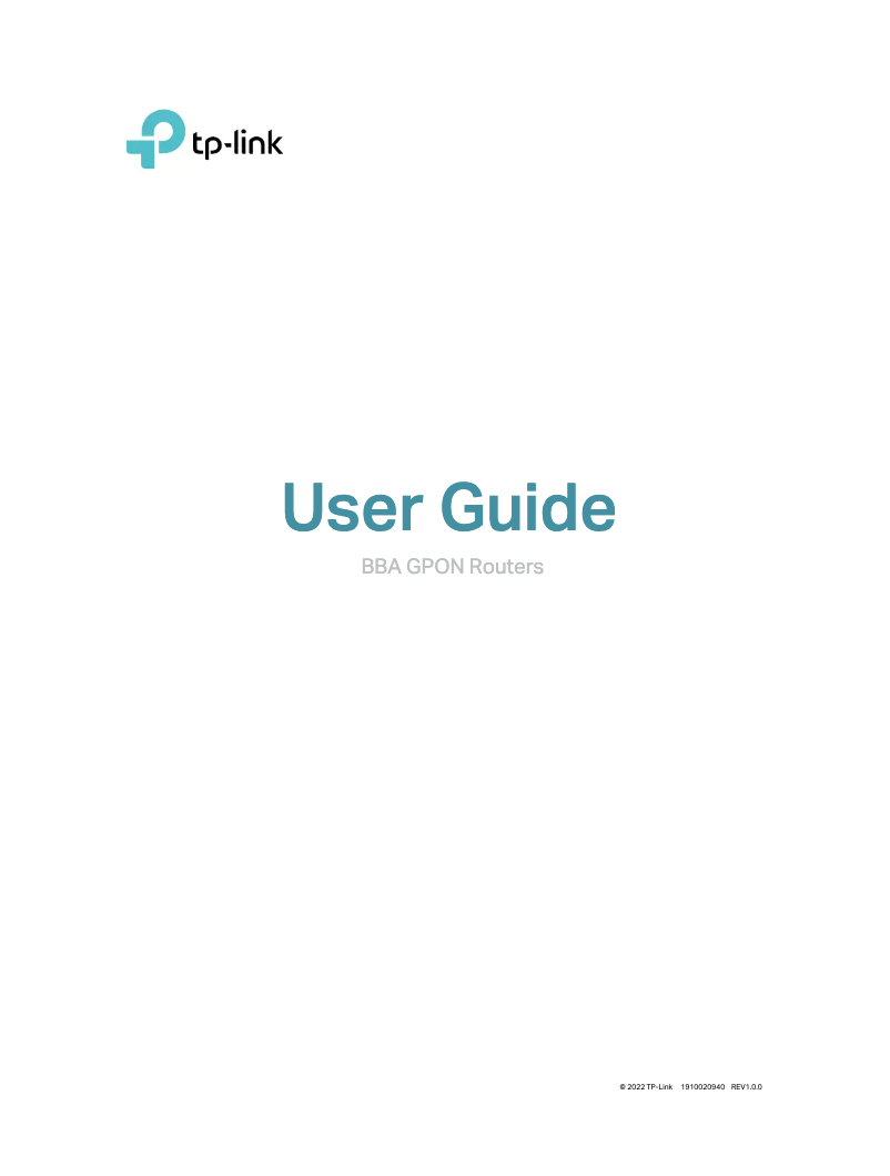 Page n°1 - Guide d'installation TP-Link TX-6610