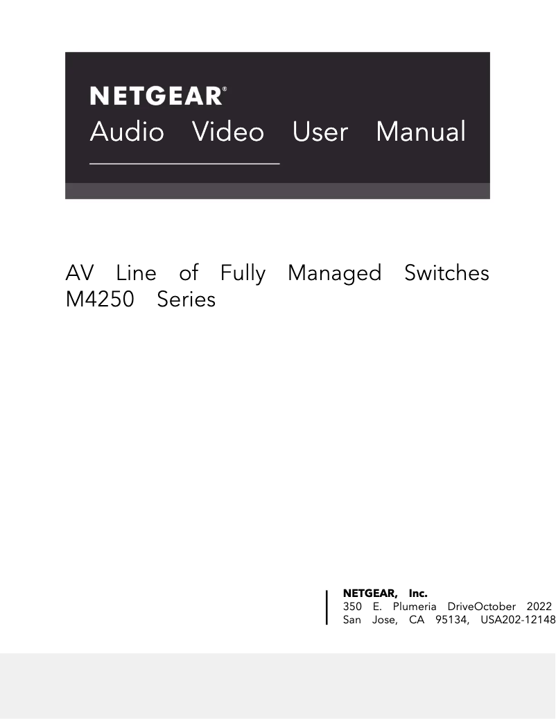 Page n°1 - Manuel utilisateur Netgear GSM4212P