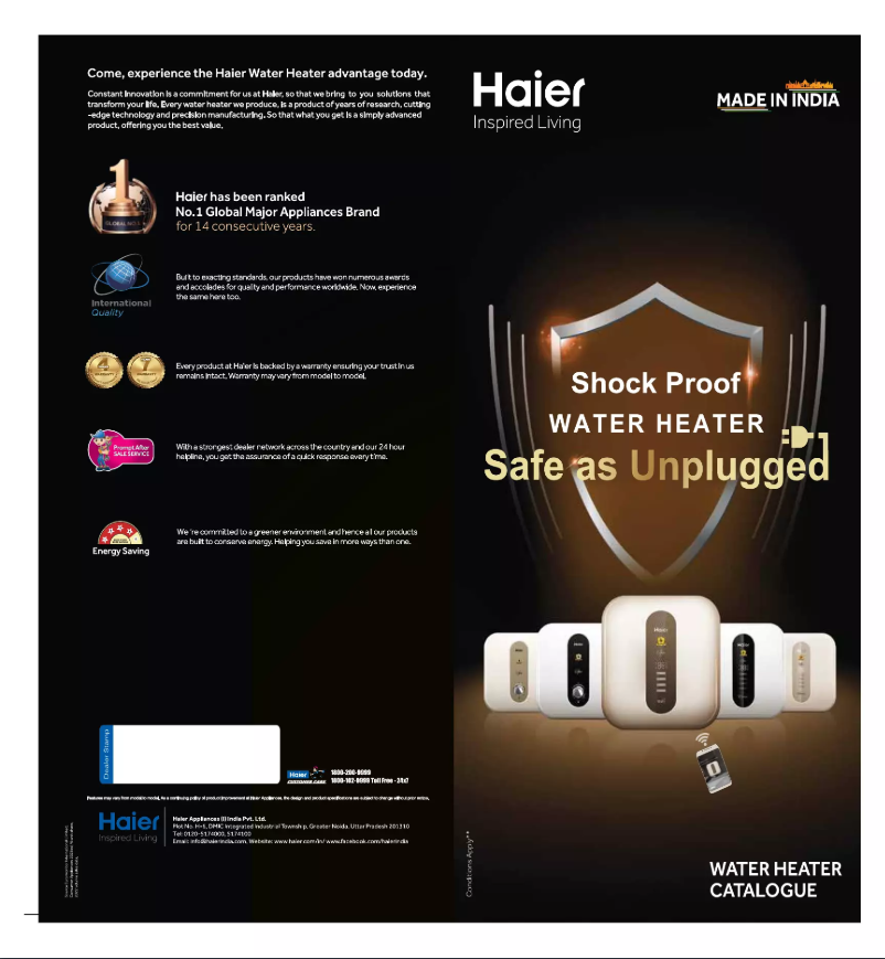 Page 1 de la notice Manuel utilisateur Haier EI3V-X4.5KW