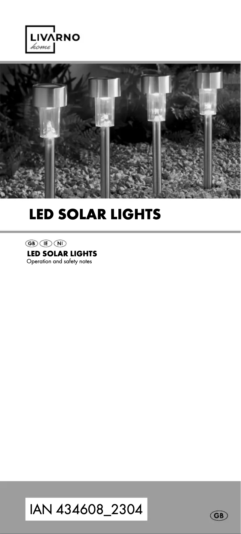 Page n°1 - Manuel utilisateur Livarno Lux IAN 434608
