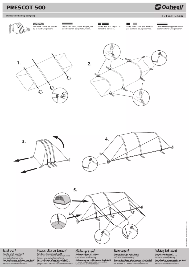 Image de la première page du manuel de l'appareil Prescot 500