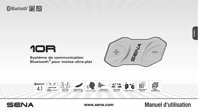 Page 1 de la notice Manuel utilisateur Sena 10R