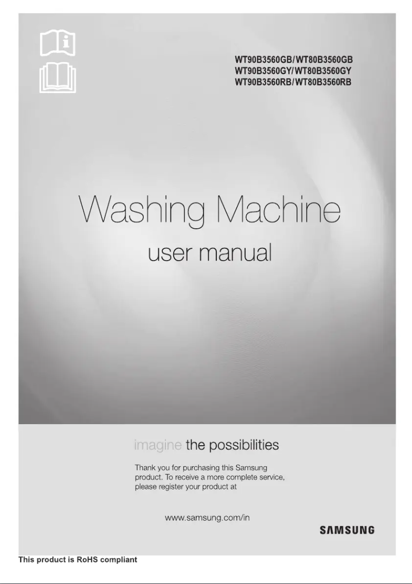 Image de la première page du manuel de l'appareil WT90B3560GB