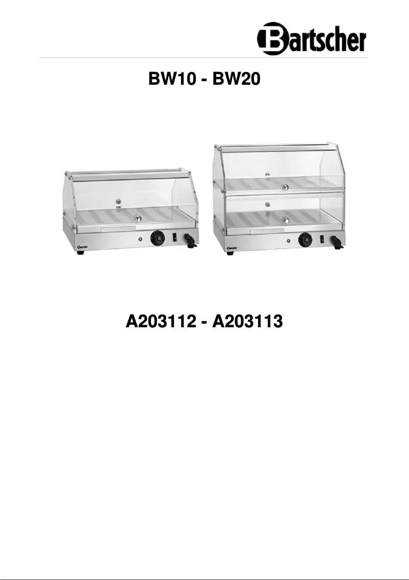 Image de la première page du manuel de l'appareil BW20