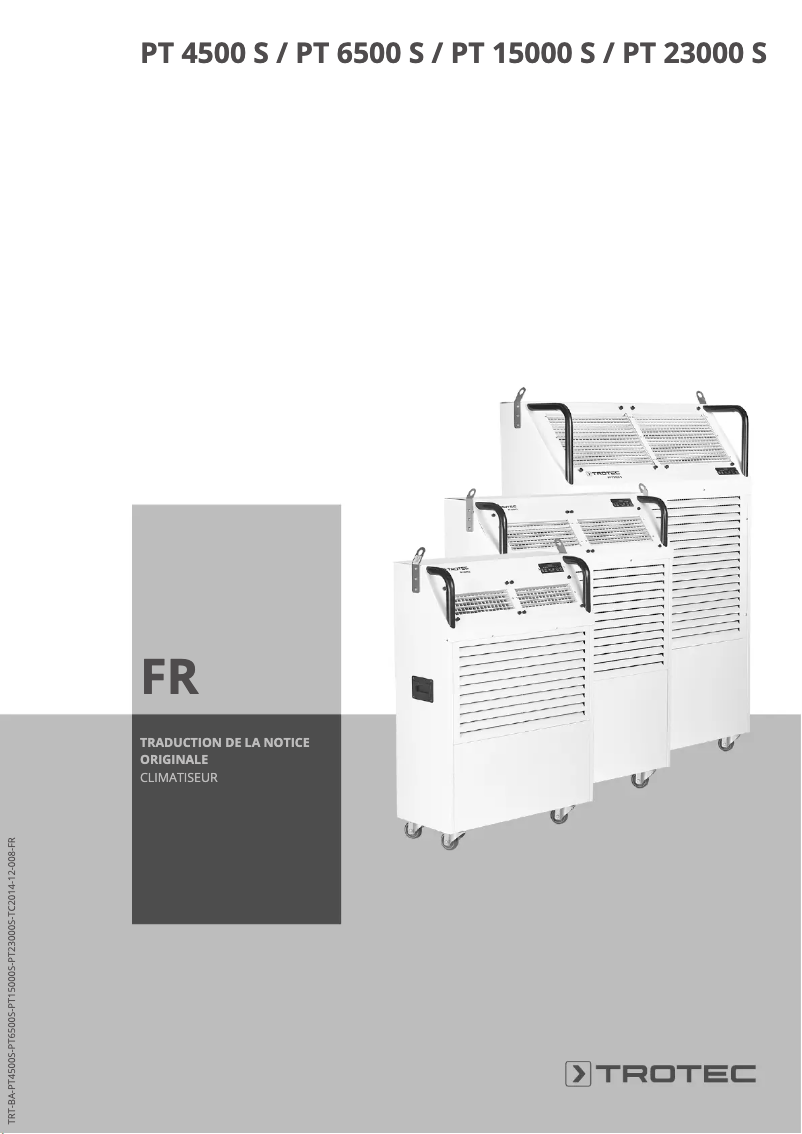 Page n°1 - Manuel utilisateur Trotec PT 6500 S