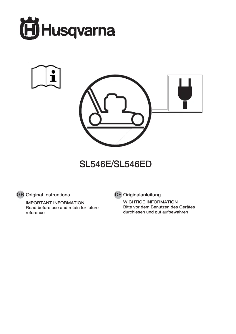 Page n°1 - Manuel utilisateur Husqvarna SL546ED