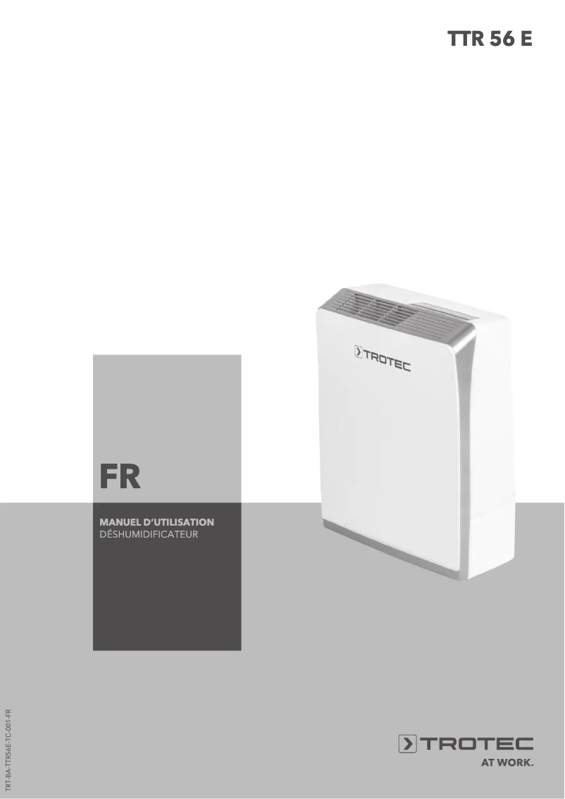 Imagen de la primera página del manual del dispositivo TTR 56 E