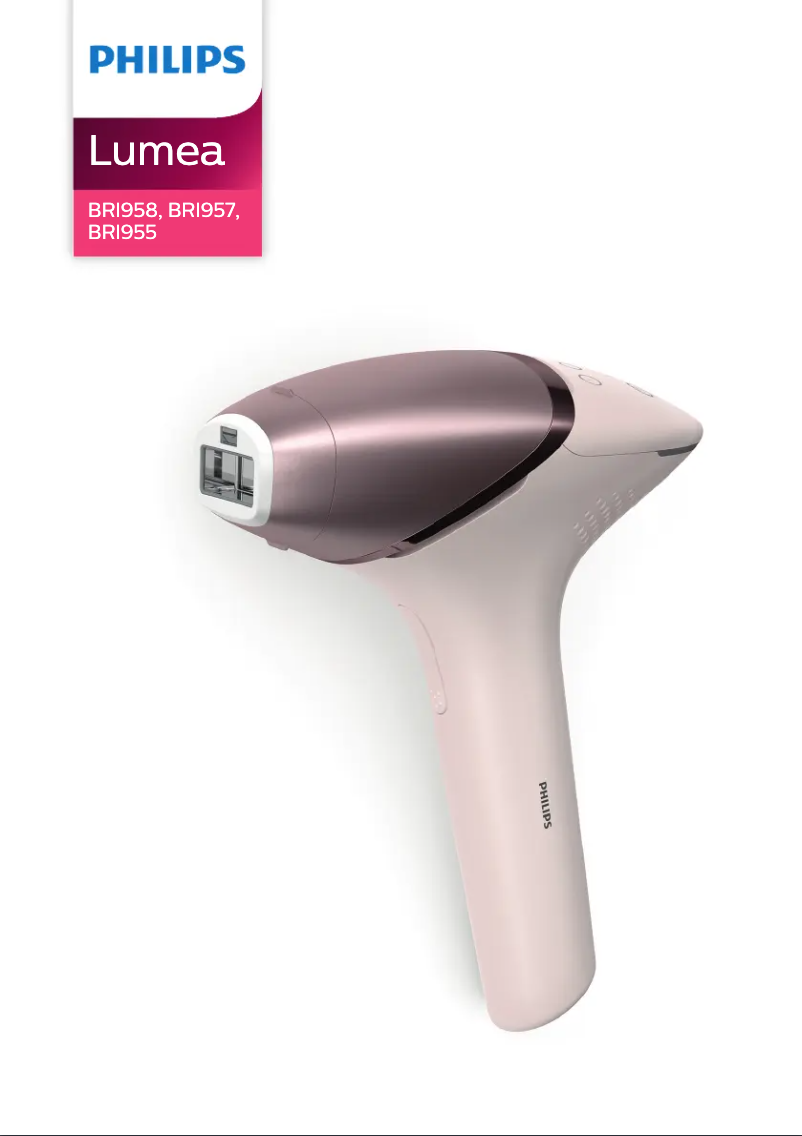 Page n°1 - Manuel utilisateur Philips Lumea 9000 Series BRI957