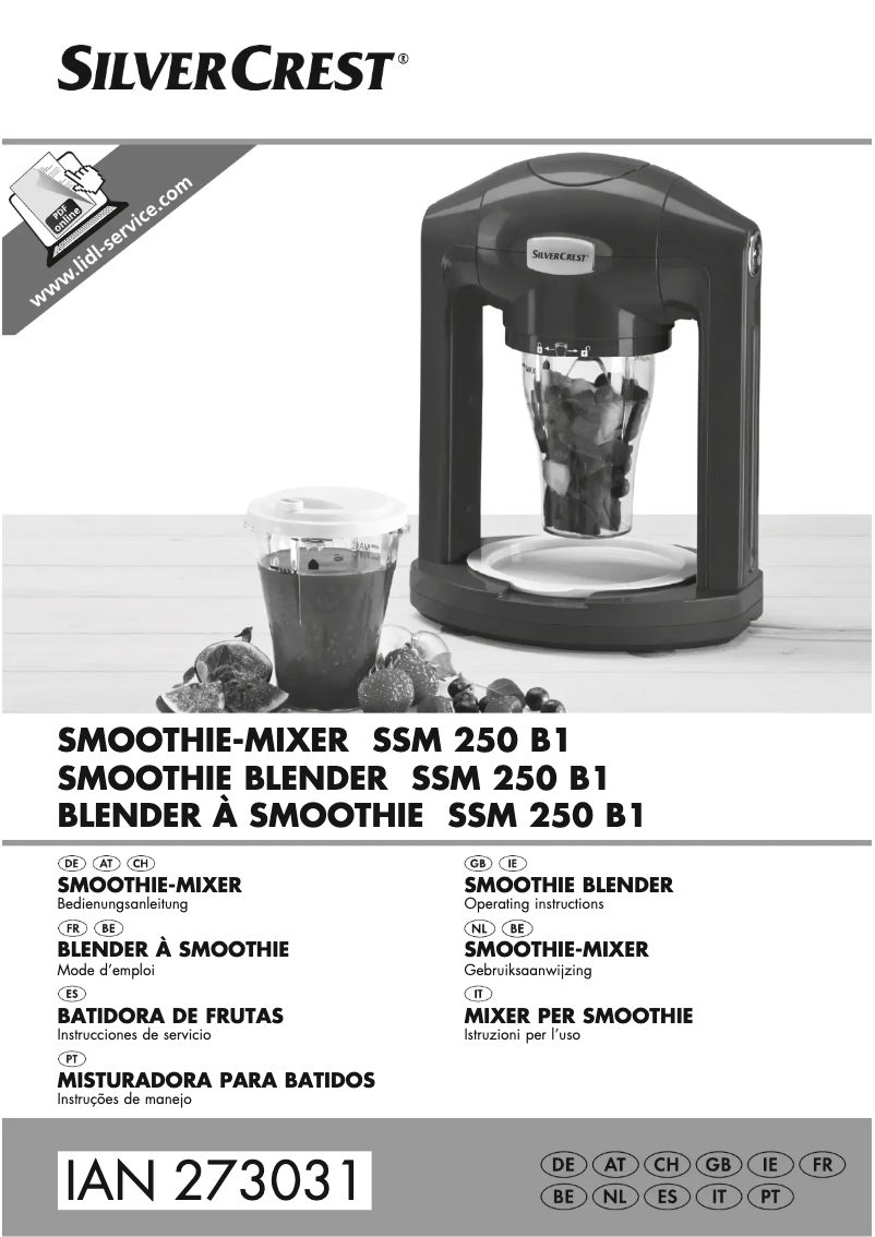 Page n°1 - Manuel utilisateur SilverCrest SSM 175 A1