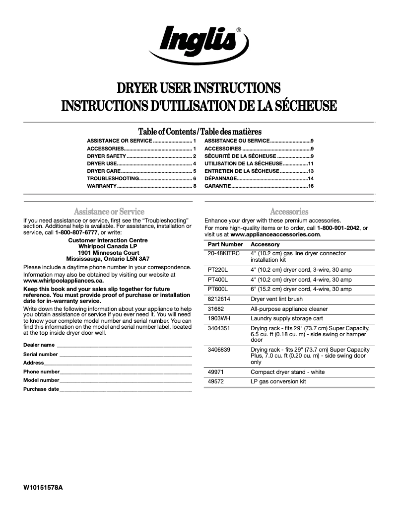 Image de la première page du manuel de l'appareil IV8600