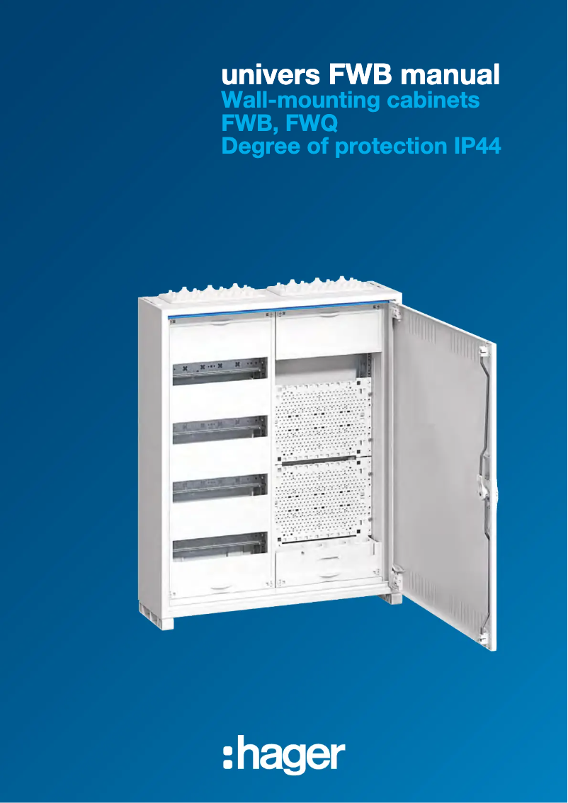 Page n°1 - Manuel utilisateur Hager FWB72D
