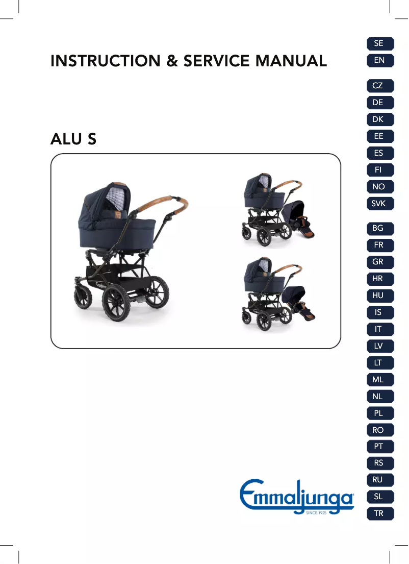 Página 1 del manual Manual de usuario Emmaljunga Alu S Air