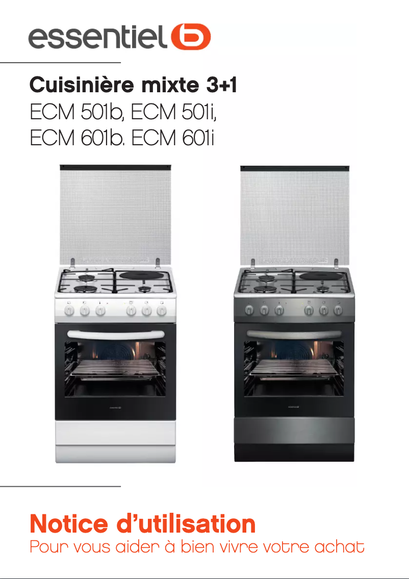 Page 1 de la notice Manuel utilisateur Essentiel B ECM 601i