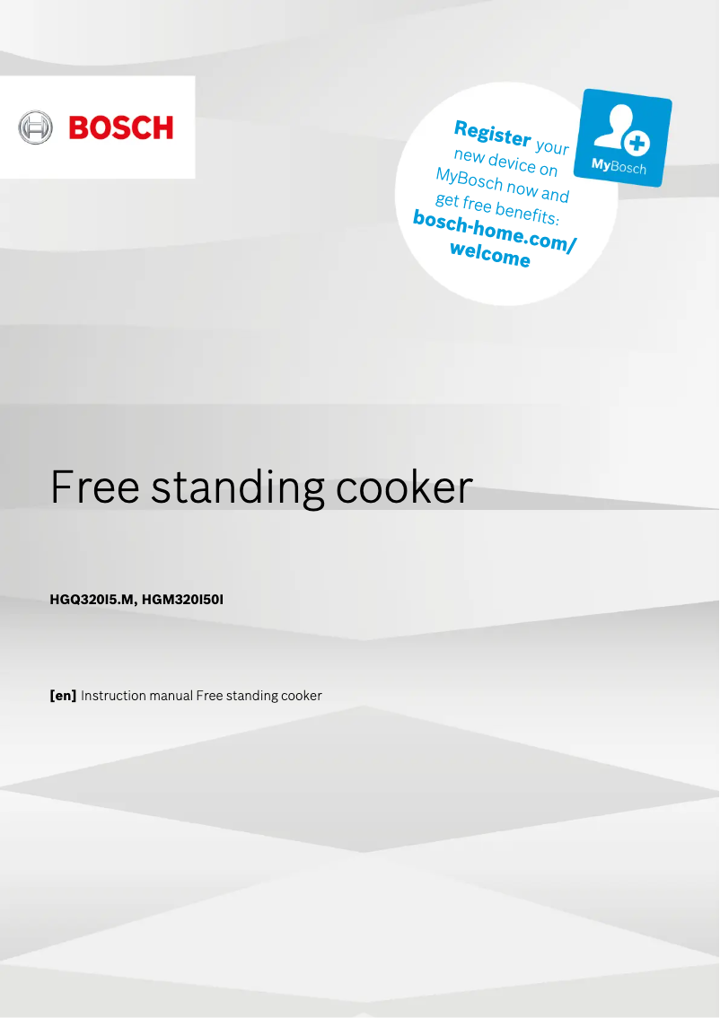 Página 1 del manual Manual de usuario Bosch HGQ320I50M