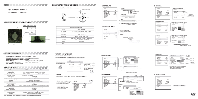 Page n°1 - Manuel utilisateur Ganz CMB712-L60