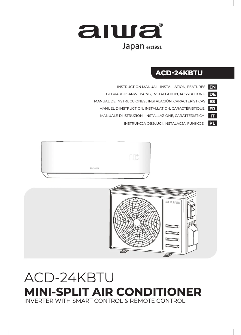 Page 1 de la notice Manuel utilisateur Aiwa ACD-24KBTU