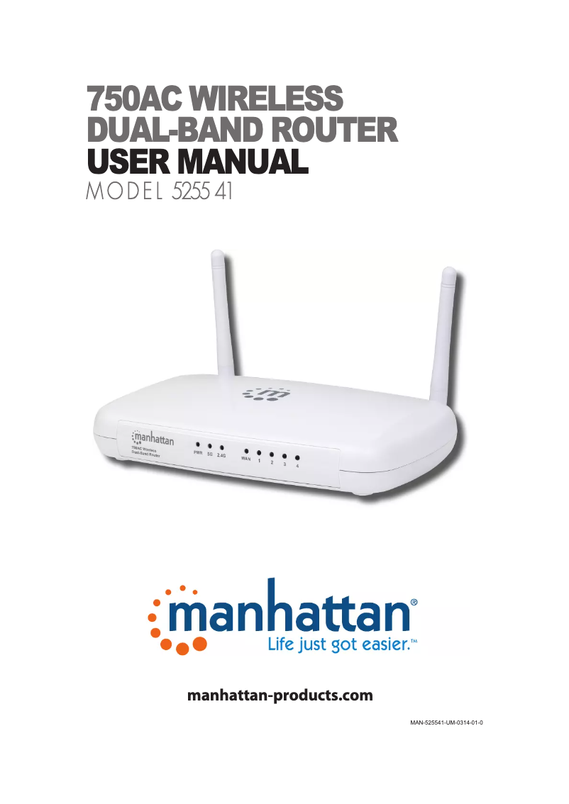 Page 1 de la notice Manuel utilisateur Manhattan 525541