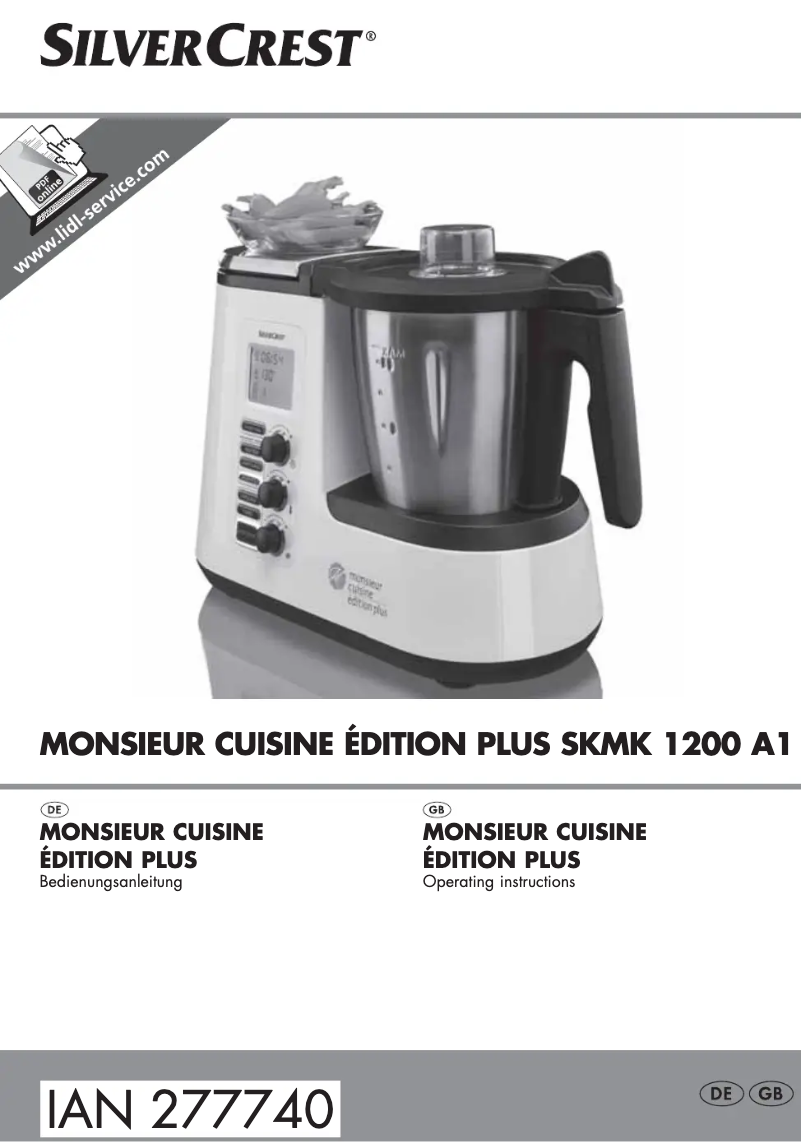 Image de la première page du manuel de l'appareil Monsieur Cuisine SKMK 1200 A1