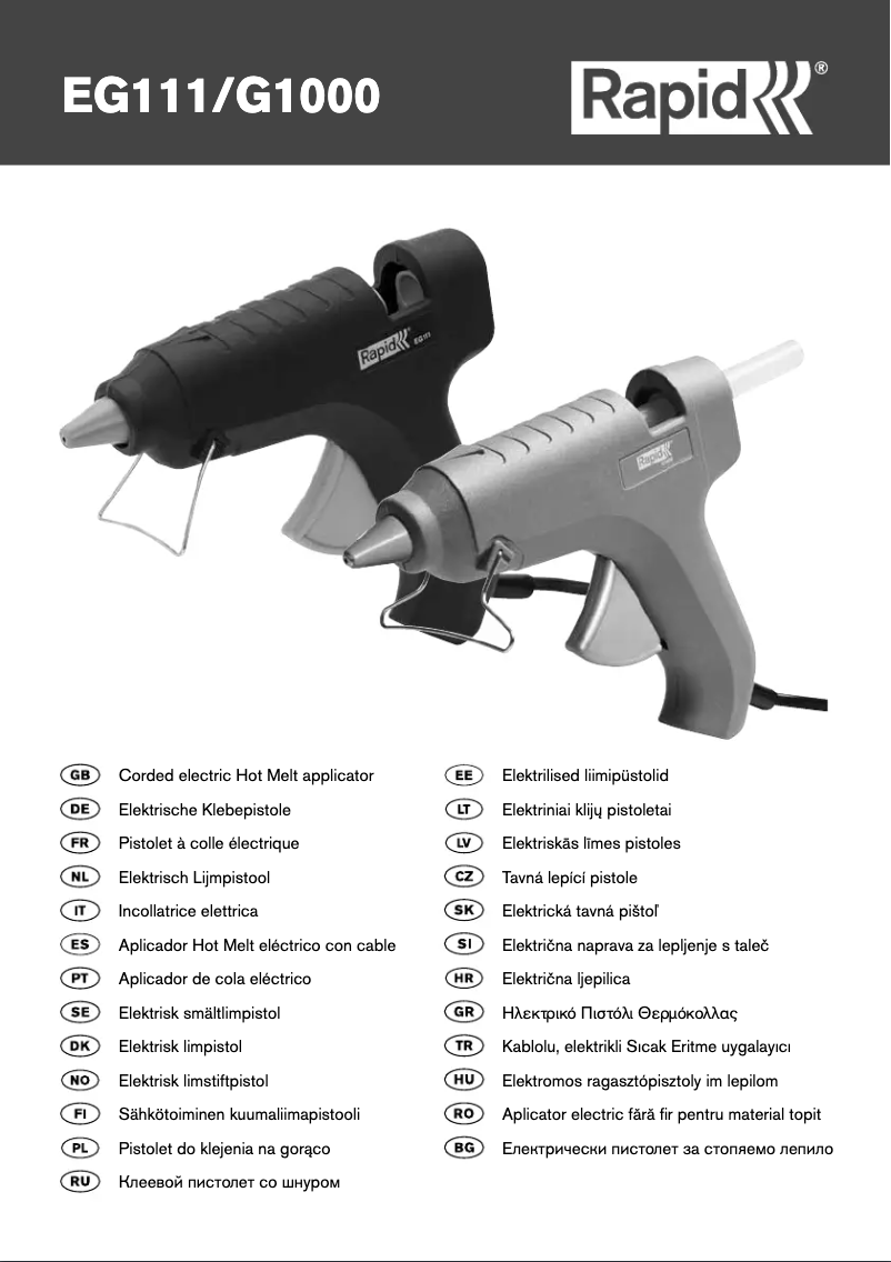 Page 1 de la notice Manuel utilisateur Rapid G1000