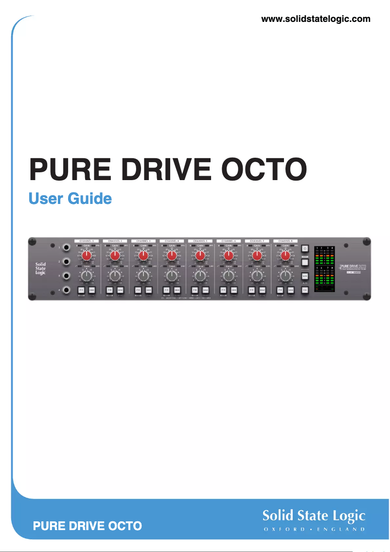 Image de la première page du manuel de l'appareil PURE DRIVE OCTO
