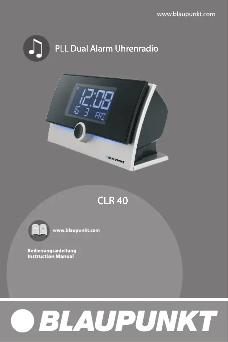 Page 1 de la notice Manuel utilisateur Blaupunkt CLR 40