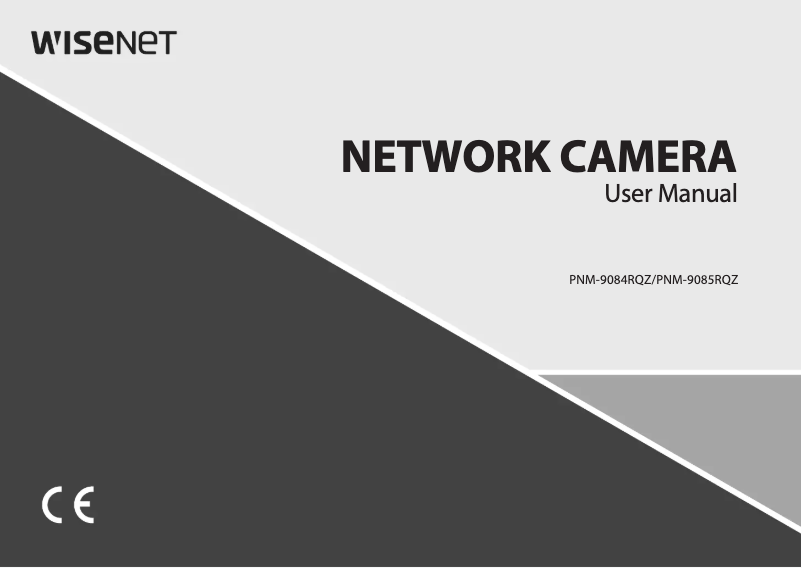 Page 1 de la notice Manuel utilisateur Wisenet PNM-9084RQZ