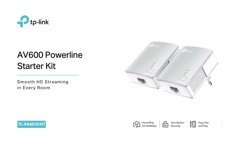 Page 1 de la notice Fiche technique TP-Link TL-PA4010 KIT