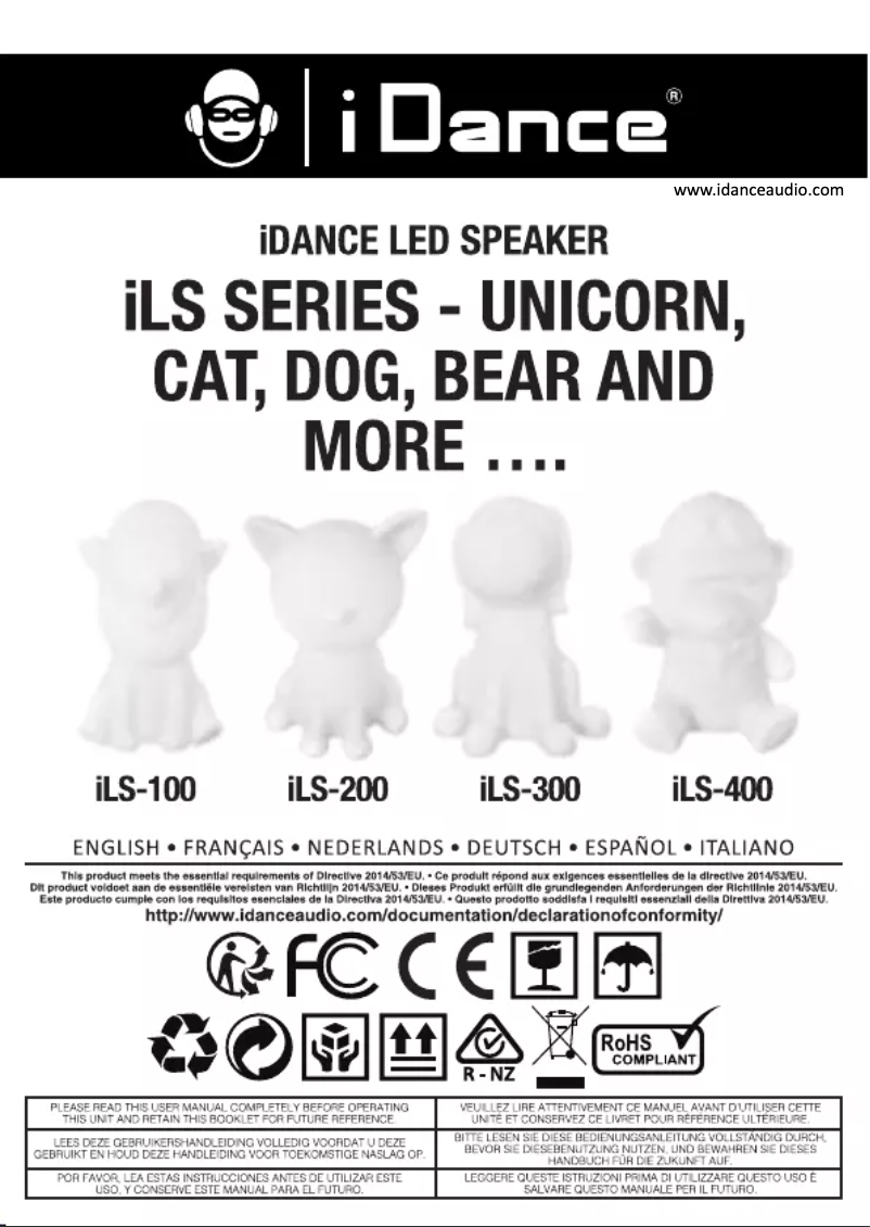 Page n°1 - Manuel utilisateur iDance iLS-100
