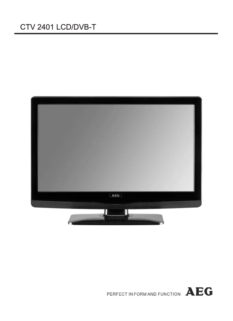 Imagen de la primera página del manual del dispositivo CTV 2401