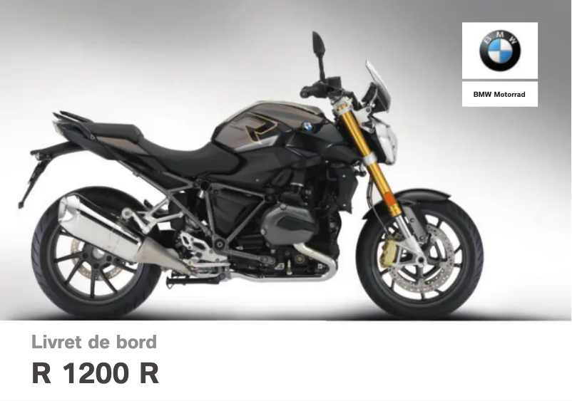 Image de la première page du manuel de l'appareil R 1200 R (2017)
