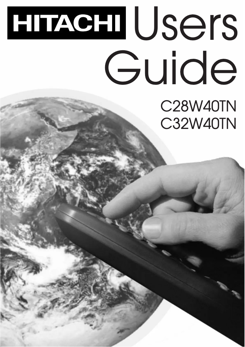 Page 1 de la notice Manuel utilisateur Hitachi C28W40TN