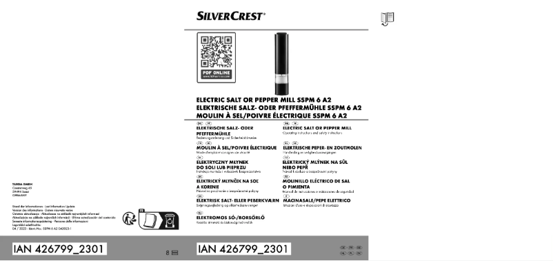 Image de la première page du manuel de l'appareil SSPM 6 A2