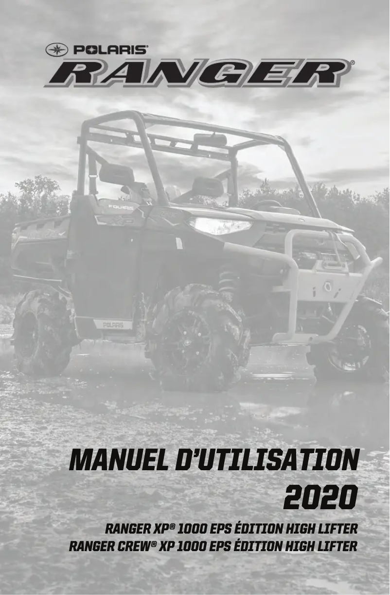 Página 1 del manual Manual de usuario Polaris Ranger XP 1000 High Lifter (2020)