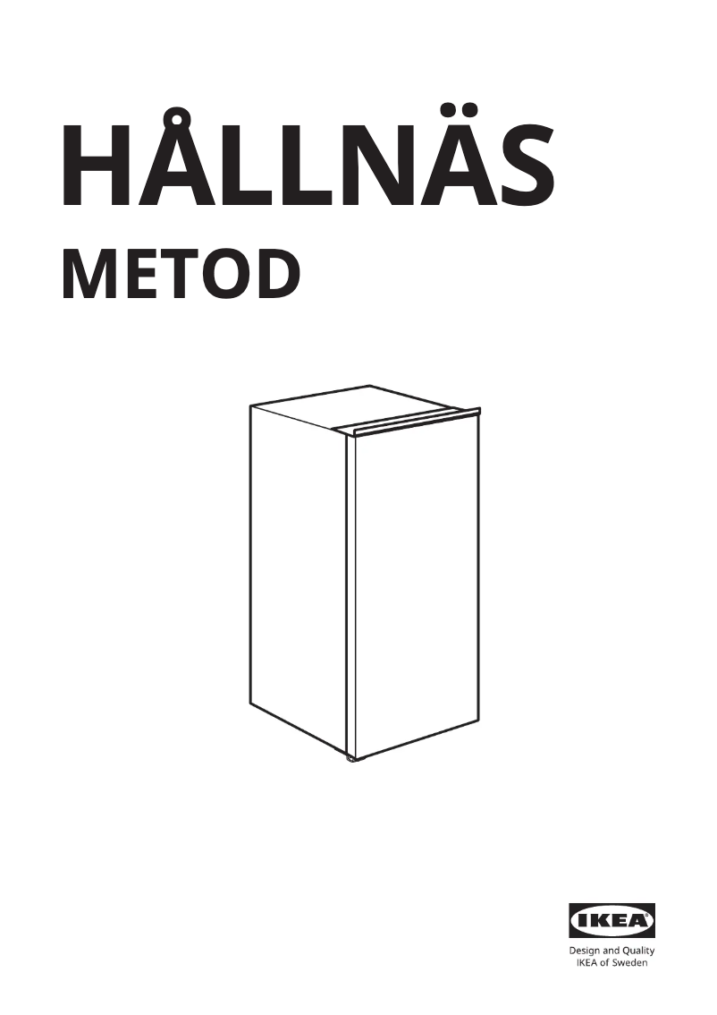 Image de la première page du manuel de l'appareil HÅLLNÄS 405.728.65