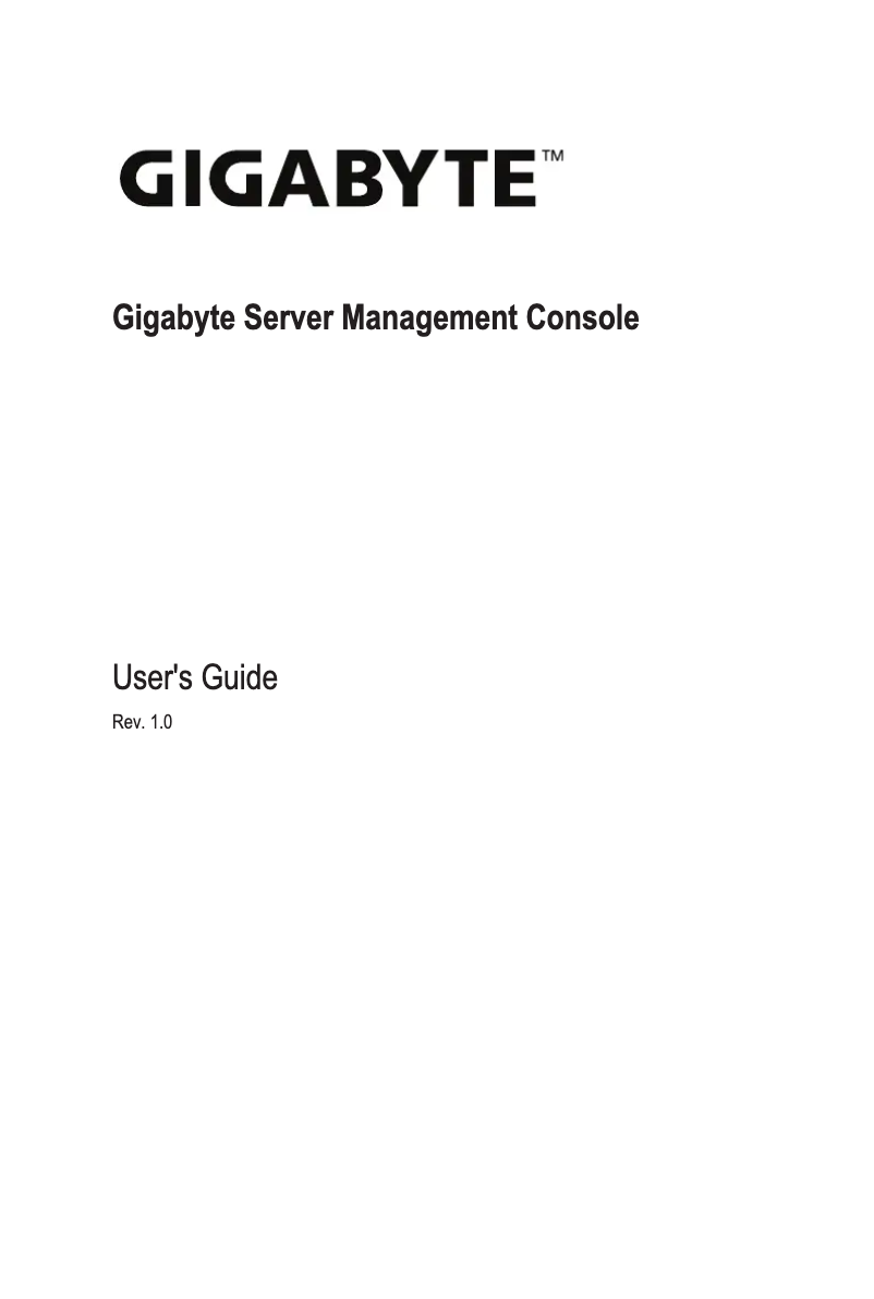 Page n°1 - Manuel utilisateur Gigabyte R163-S32