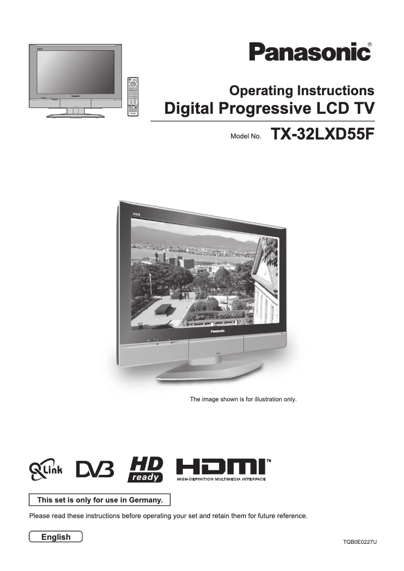 Page 1 de la notice Manuel utilisateur Panasonic Viera TX-32LXD55F