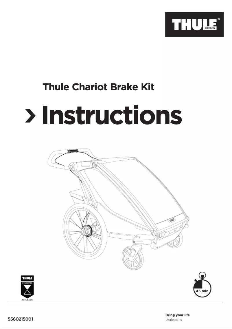 Page 1 de la notice Manuel utilisateur Thule Chariot Brake Kit