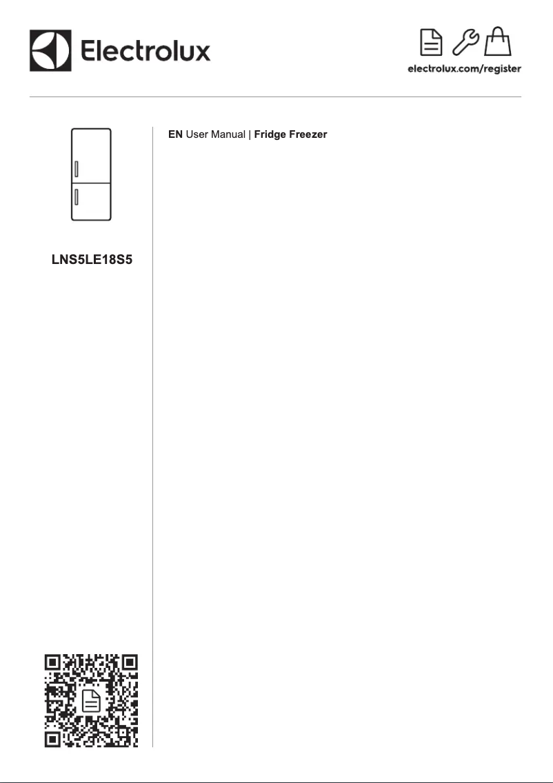 Page 1 de la notice Manuel utilisateur Electrolux LNS5LE18S5