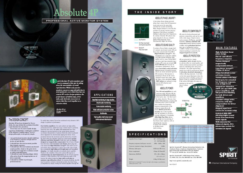 Page n°1 - Manuel utilisateur Soundcraft Spirit Absolute 4P