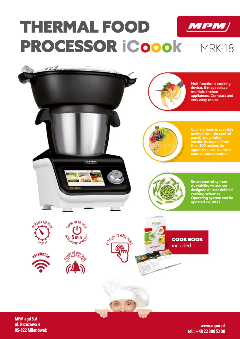 Page 1 de la notice Fiche technique MPM MRK-18