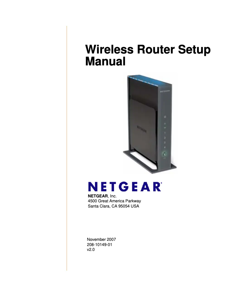 Page 1 de la notice Manuel utilisateur Netgear WNR-3500