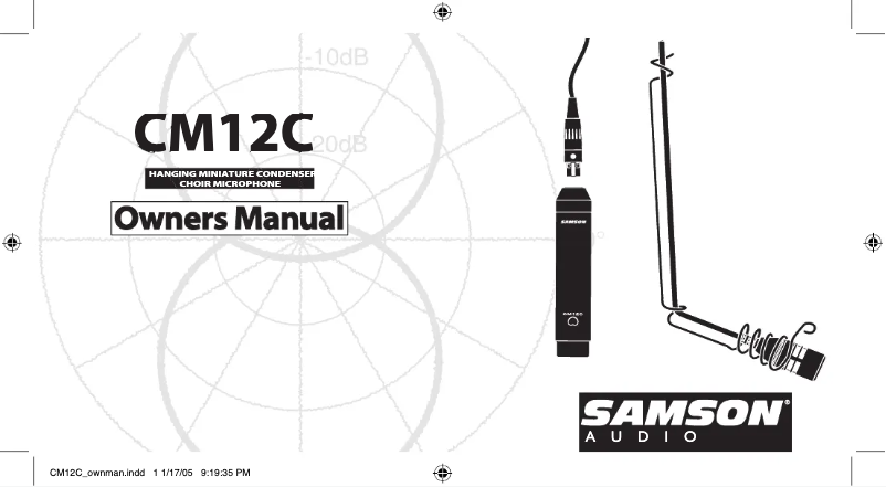Image de la première page du manuel de l'appareil CM12C